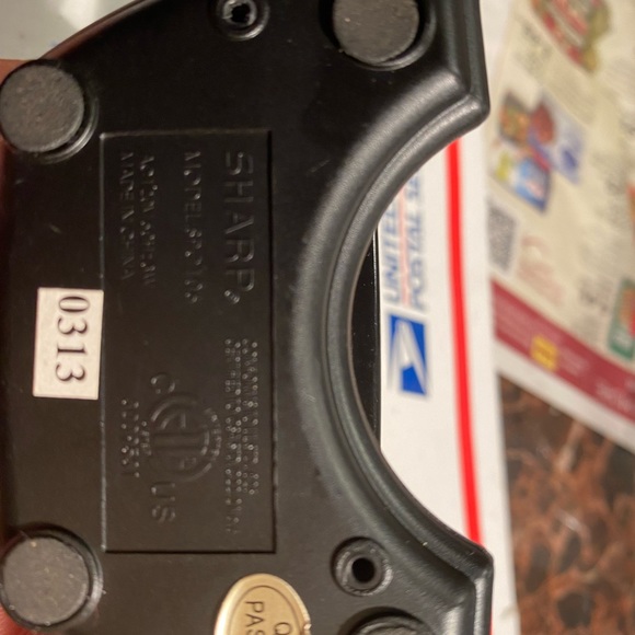 Sharp Model SPC106Digital Alarm Clock Display Blue Shape of Flatscreen TV - Picture 9 of 12